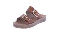 WOMAN'S SHOES TAN PU LEATHER SANDALS OTTO-1