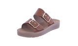 WOMAN'S SHOES TAN PU LEATHER SANDALS OTTO-1