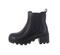 WOMAN'S SHOES BLACK PU BOOTIES PACIFIC-01