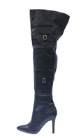 WOMAN'S SHOES BLACK PU BOOTS PALIN-86