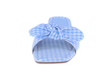 WOMAN'S SHOES BLUE/WHITE FABRIC SANDALS PENNY-2