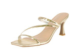 WOMAN'S HEELS GOLD METALLIC PHOEBE-1
