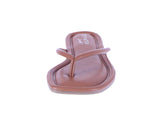 WOMAN'S SHOES TAN PU LEATHER SANDALS PRISCILLA-5