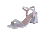 WOMAN'S SHOES GOLD GLITTER HEELS QUEENA-22