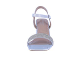 WOMAN'S SHOES SILVER GLITTER HEELS QUEENA-22
