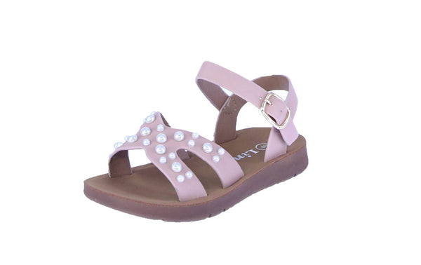 KID'S SHOES PINK PU LEATHER SANDALS RARE-35KA