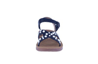 KID'S SHOES BLACK PU LEATHER SANDALS RARE-35KA