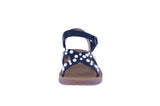 KID'S SHOES BLACK PU LEATHER SANDALS RARE-35KA