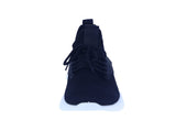 MEN'S SHOES BLACK MESH TENNIS SNEAKERS REGGIE-3