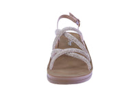 WOMAN'S SHOES ROSE GOLD STONE/METALLIC SANDALS RECOMMEND-64