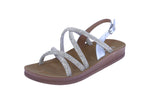 WOMAN'S SHOES SILVER STONE/METALLIC SANDALS RECOMMEND-64
