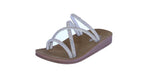 KID'S SHOES WHITE STONE/GLITTER SANDALS RECOMMEND-68K
