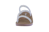 KID'S SHOES SILVER RHINESTONE SANDALS RECOMMEND-6K