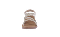 BABY'S SHOES GOLD RHINESTONE/GLITTER SANDALS REFORM-101KA