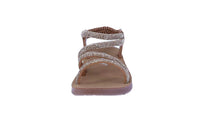 BABY'S SHOES TAN RHINESTONE/GLITTER SANDALS REFORM-101KA