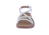 KID'S SHOES SILVER RHINESTONE SANDALS REFORM-103K
