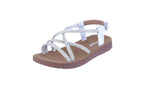 KID'S SHOES SILVER RHINESTONE SANDALS REFORM-103K