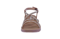 KID'S SHOES TAN PU/RHINESTONE SANDALS REFORM-103K