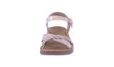 KID'S SHOES ROSE GOLD PU/GLITTER SANDAL REFORM-72K