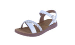 KID'S SHOES SILVER PU/GLITTER SANDAL REFORM-72K