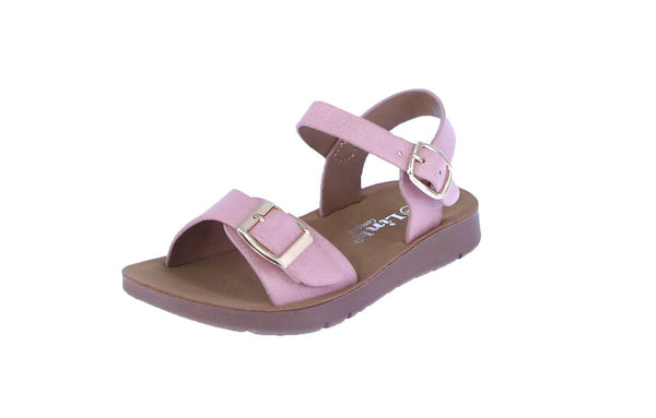 BABY'S SHOES LIGHT PINK PU LEATHER SANDAL REFORM-9KA