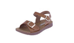BABY'S SHOES TAN PU LEATHER SANDAL REFORM-9KA