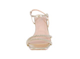 WOMAN'S HEELS GOLD RHINESTONE/METALLIC REGINA-1
