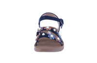 KID'S SHOES MULTI BLACK PU LEATHER SANDALS RENOVATE-48K