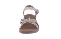 KID'S SHOES PINK PU LEATHER/STONE SANDAL RENOVATE-14K