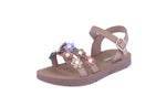 KID'S SHOES MULTI TAN PU LEATHER SANDALS RENOVATE-48K