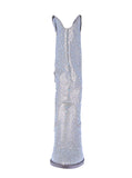 WOMAN'S SHOES CHAMPAGNE RHINESTONE/GLITTER BOOTS RIVER-11