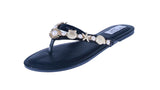 WOMAN'S SHOES BLACK PU LEATHER SANDALS ROBIN-36