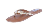WOMAN'S SHOES TAN PU LEATHER SANDALS ROBIN-36
