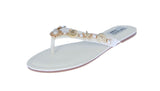 WOMAN'S SHOES WHITE PU LEATHER SANDALS ROBIN-36