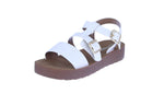 WOMAN'S SHOES WHITE PU LEATHER SANDALS ROBUST-18
