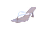 WOMAN'S HEELS NUDE CLEAR/PU ROSSIE-56