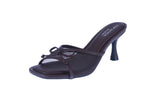 WOMAN'S HEELS BROWN MESH/PU SELENA-7