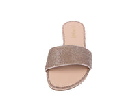 WOMAN'S SHOES GOLD RHINESTONE GLITTER SANDALS SELENA