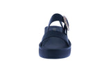 WOMAN'S SHOES BLACK PU LEATHER SANDALS SHANCE