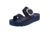 WOMAN'S SHOES BROWN PU LEATHER SANDALS SHANCE