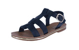 WOMAN'S SHOES BLACK PU LEATHER SANDAL SHINE-50