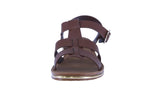 WOMAN'S SHOES BROWN PU LEATHER SANDAL SHINE-50