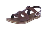 WOMAN'S SHOES BROWN PU LEATHER SANDAL SHINE-50