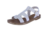 WOMAN'S SHOES IVORY PU LEATHER SANDAL SHINE-50