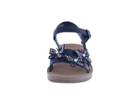 KID'S SHOES BLACK PU LEATHER SANDALS SOL-79A