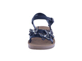 KID'S SHOES BLACK PU LEATHER SANDALS SOL-79A