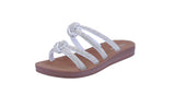 WOMAN'S SHOES SILVER STONE SANDALS SOL-88