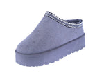 WOMAN'S SHOES TASMAN SLIPPER GREY SUEDE SOLID-10