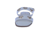 KID'S SHOES WHITE PU LEATHER SANDALS STANDOUT-20K