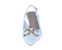 WOMAN'S HEELS WHITE PU LEATHER STEPHY-20